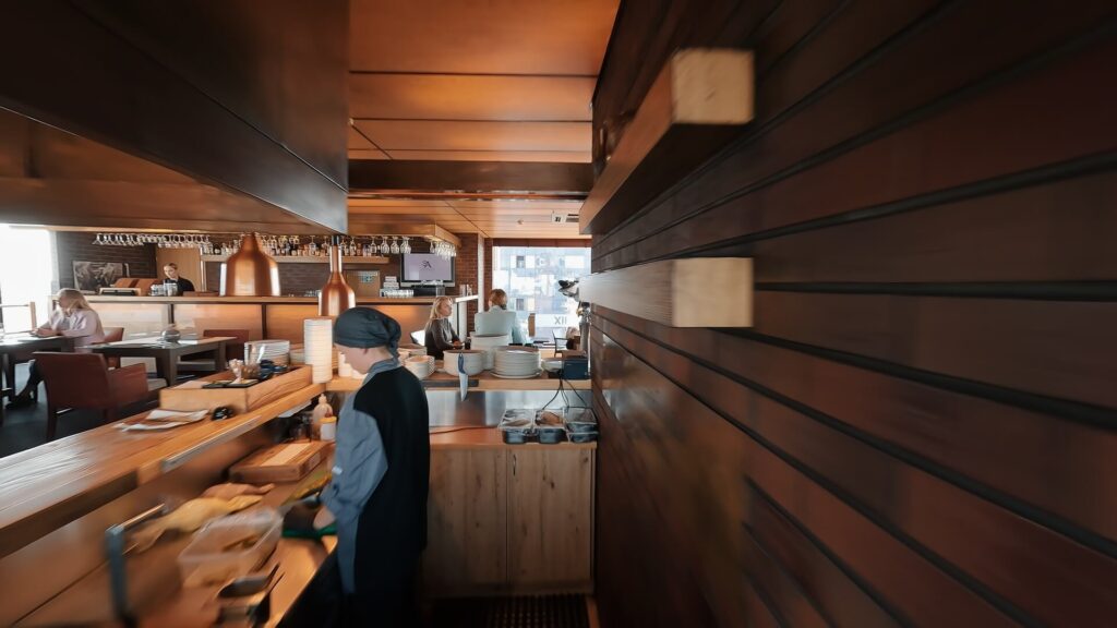 XII restorano virtuvė