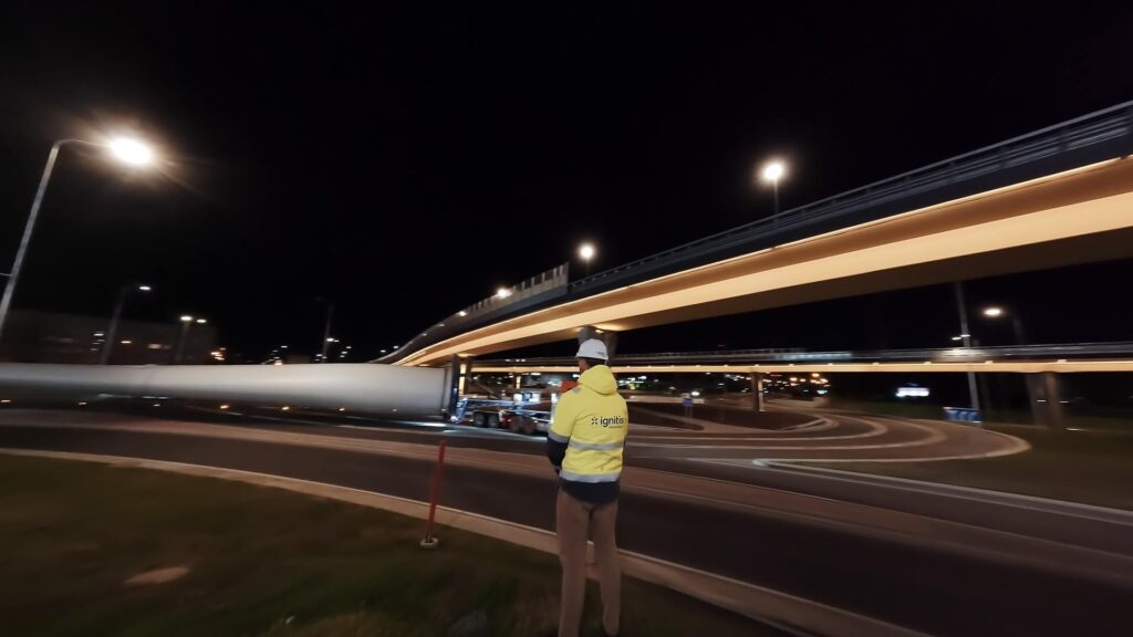 Vėjo jėgainių transportavimas „Ignitis Renewables“ projekte